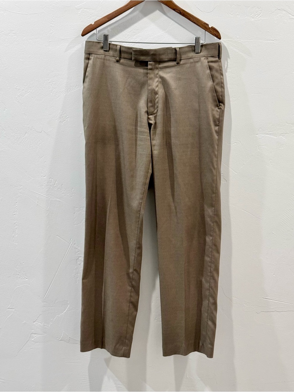 Perry Ellis Portfolio Modern Fit Taupe Brown Dress Pants Mens 32x32 - Picture 3 of 12
